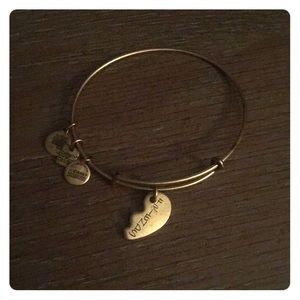 Alex and Ani friends bangle in gold